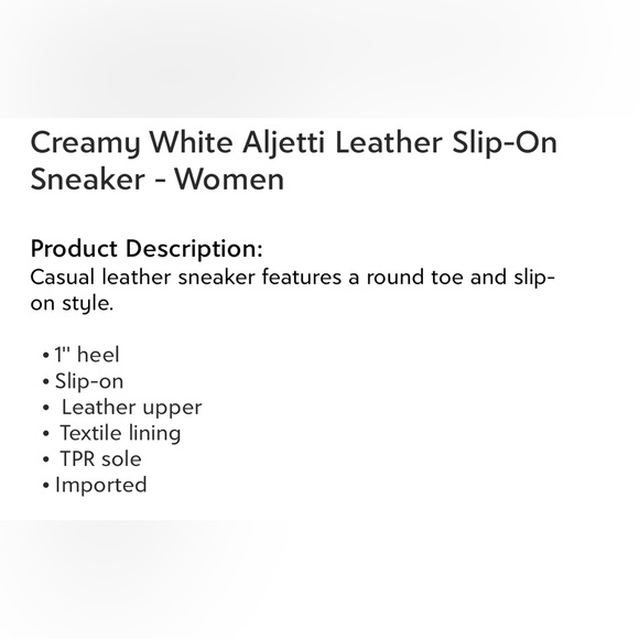 Cream leather sneakers - Picture 3 of 3